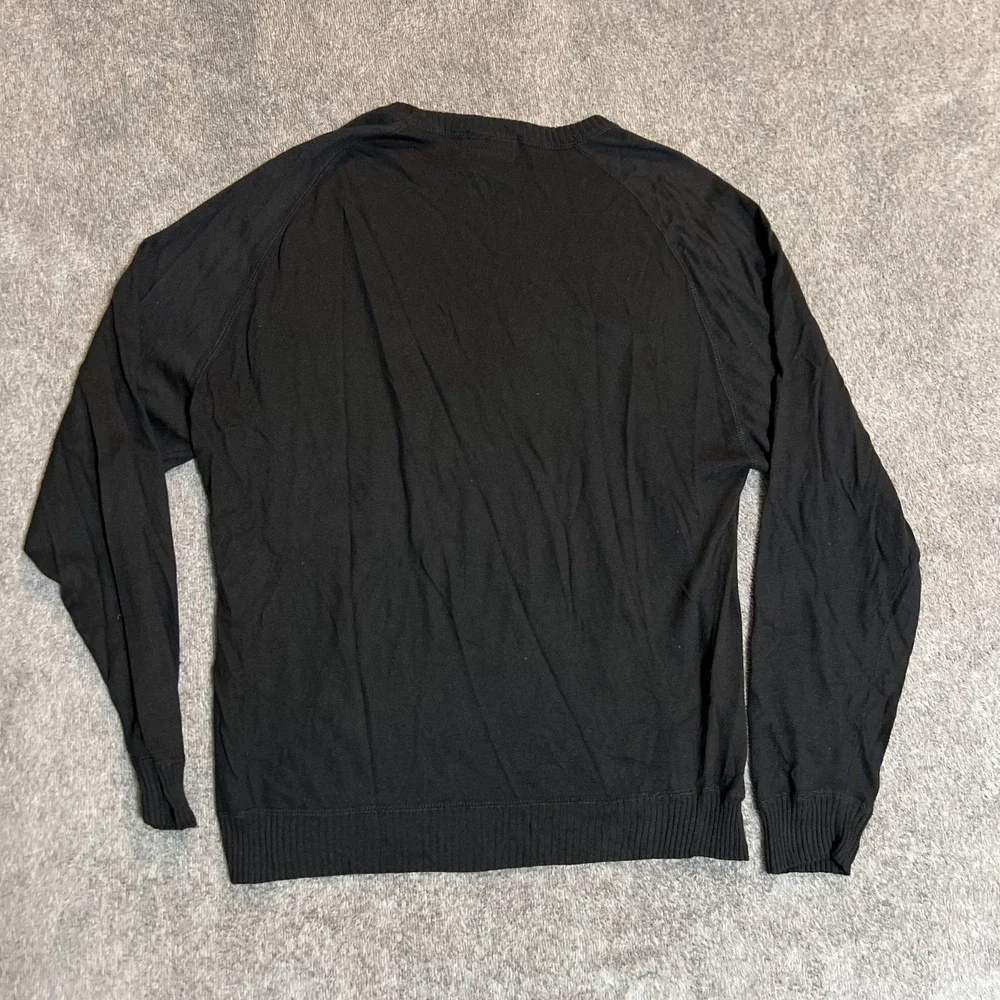 Vintage Slazenger Golf Shop Sweater Black 85% Silk 15% Cashmere Size Medium